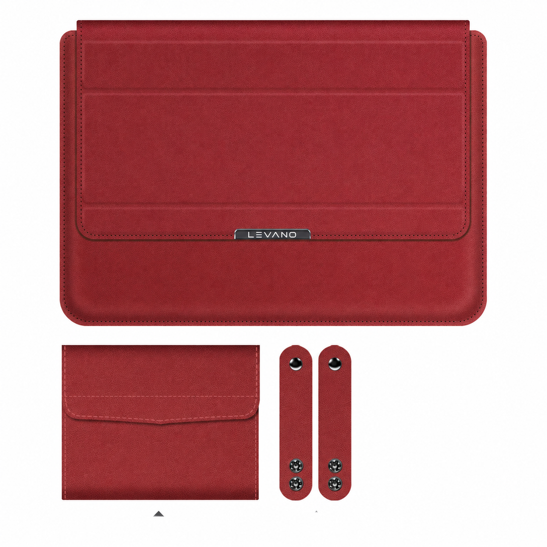 Levano GoDesk 4-in-1 Workstation Set in Red