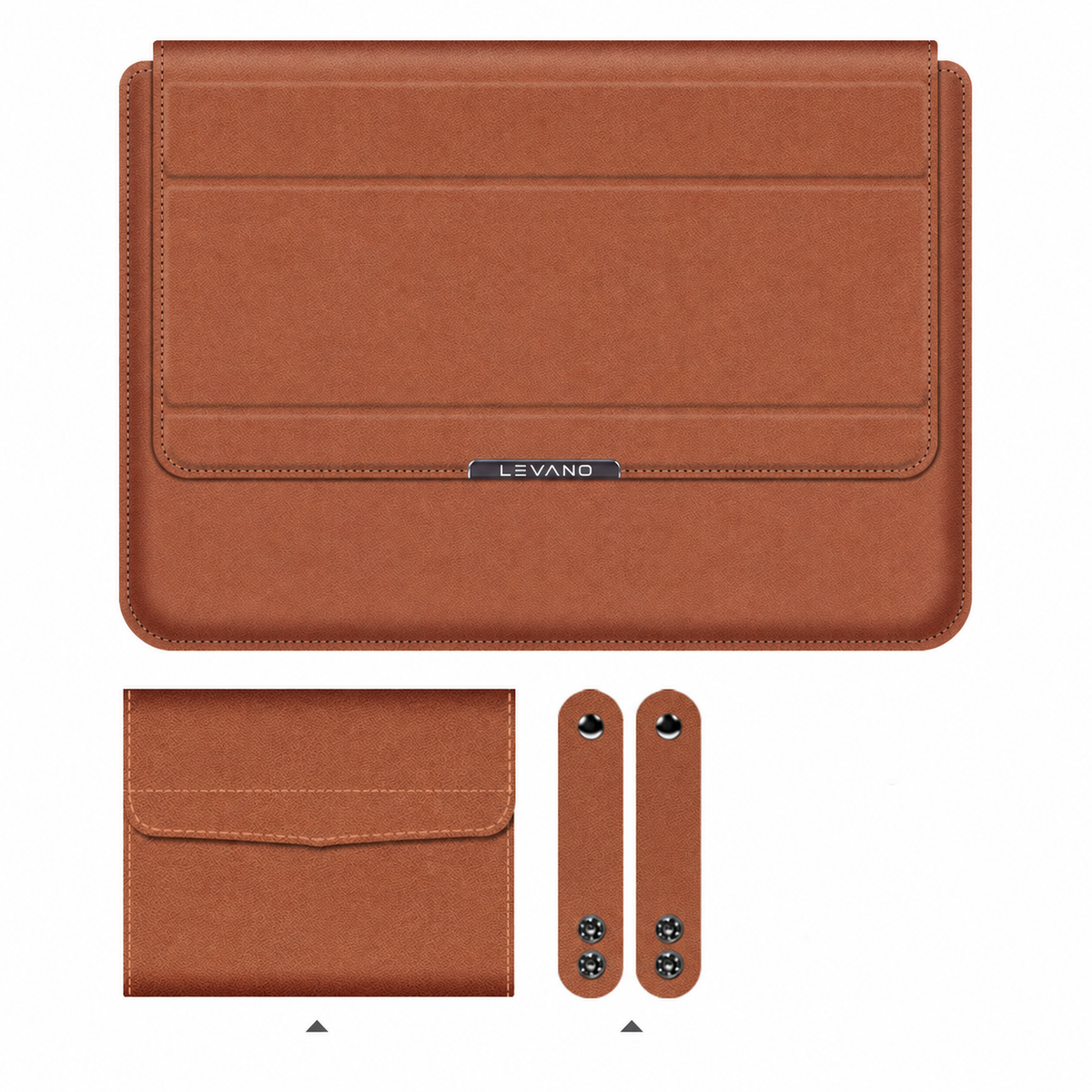 Levano 4-in-1 workstation set in Brown
